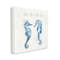 Stupell Industries You Me and the Sea Quote Seahorse Blue Green Watercolor Canvas Wall Art
